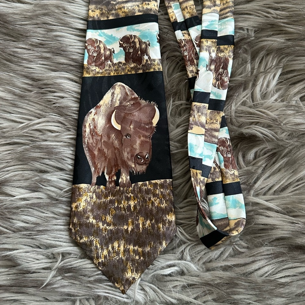 NEW w Tag / Vintage Steven Harris Buffalo Tie